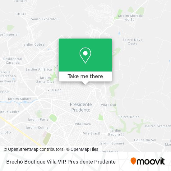 Brechó Boutique Villa VIP map