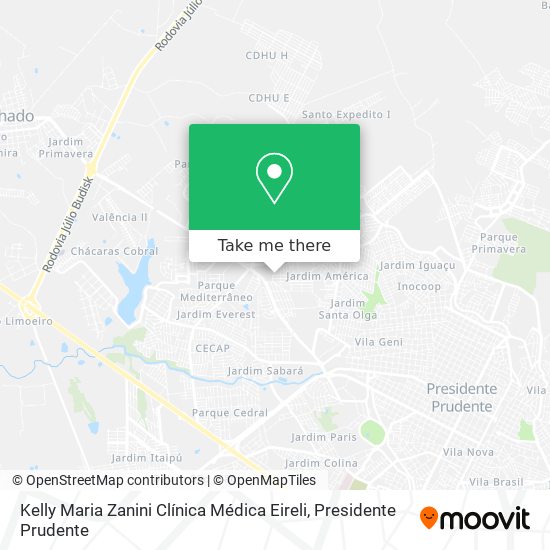 Kelly Maria Zanini Clínica Médica Eireli map