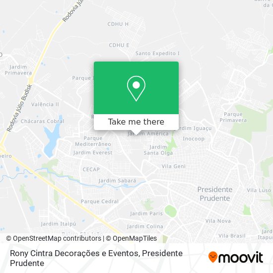 Rony Cintra Decorações e Eventos map