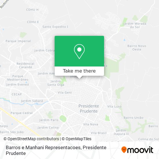 Barros e Manhani Representacoes map
