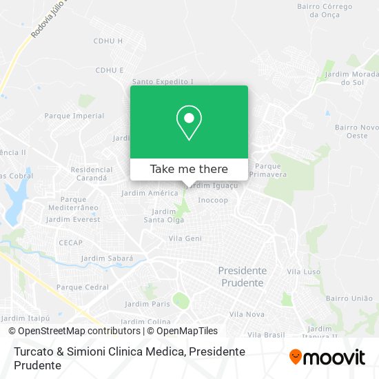 Turcato & Simioni Clinica Medica map