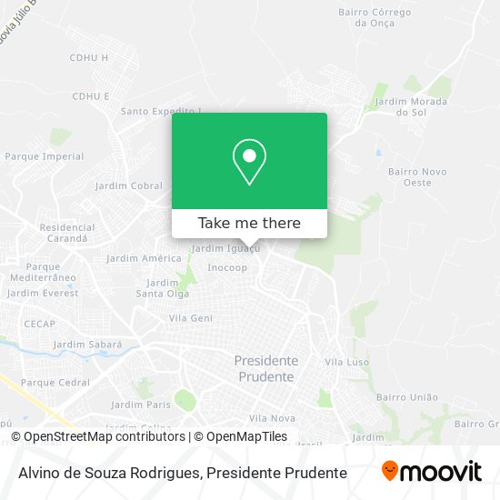 Alvino de Souza Rodrigues map