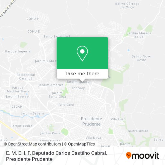 E. M. E. I. F. Deputado Carlos Castilho Cabral map