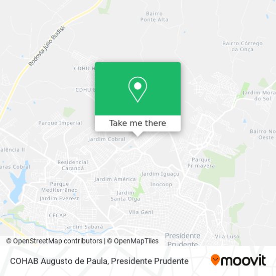 COHAB Augusto de Paula map