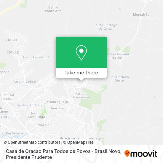 Casa de Oracao Para Todos os Povos - Brasil Novo map