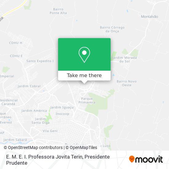 E. M. E. I. Professora Jovita Terin map