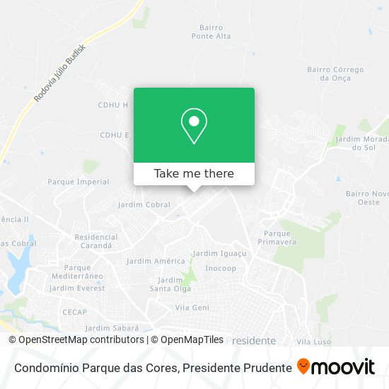 Condomínio Parque das Cores map