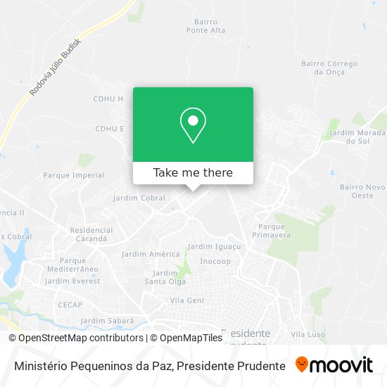 Ministério Pequeninos da Paz map