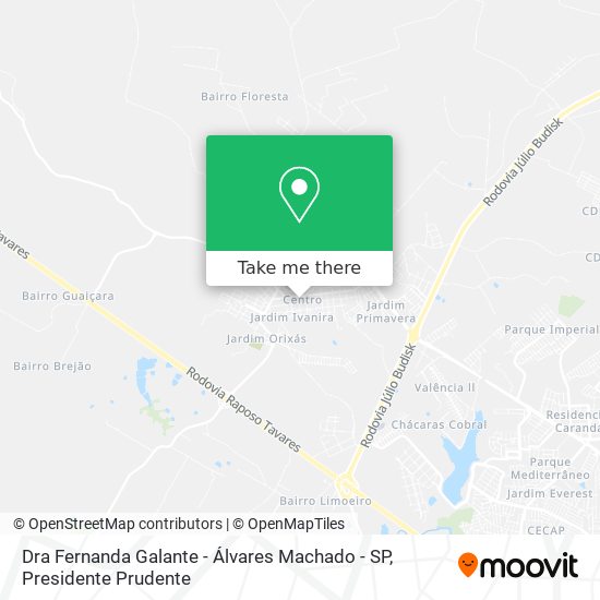 Dra Fernanda Galante - Álvares Machado - SP map