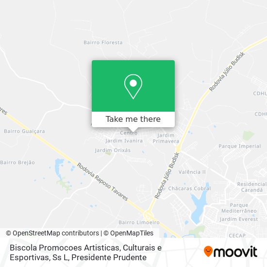 Biscola Promocoes Artisticas, Culturais e Esportivas, Ss L map