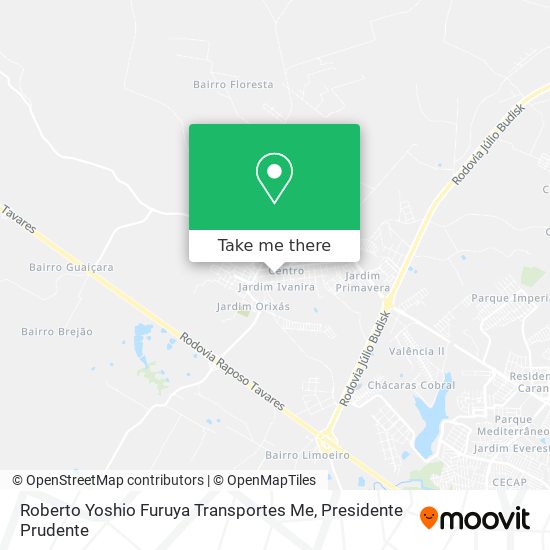 Roberto Yoshio Furuya Transportes Me map