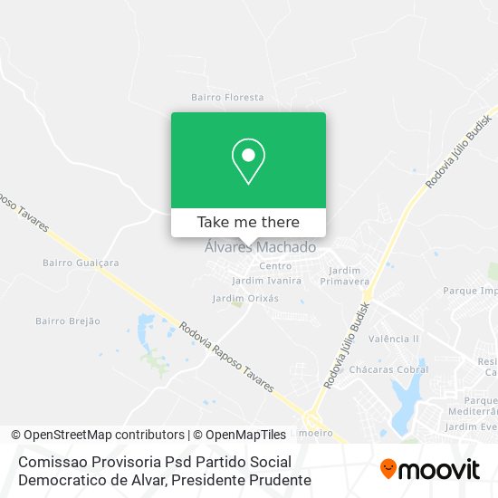 Comissao Provisoria Psd Partido Social Democratico de Alvar map