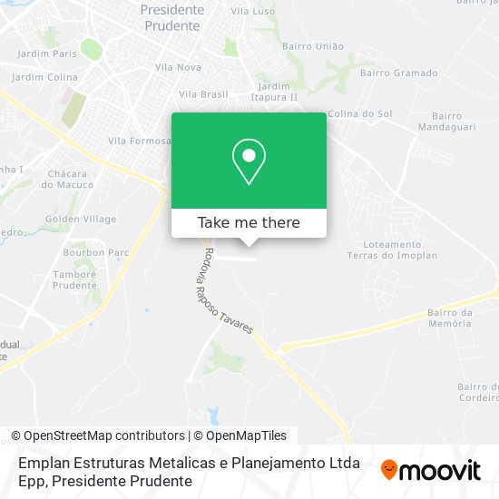 Emplan Estruturas Metalicas e Planejamento Ltda Epp map