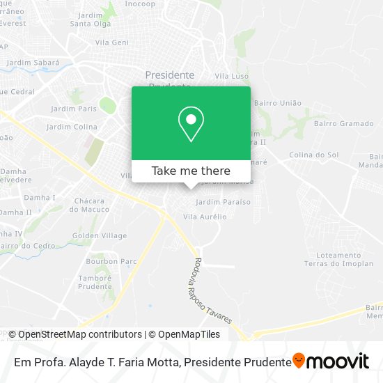 Mapa Em Profa. Alayde T. Faria Motta