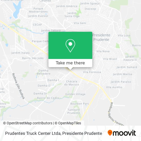 Prudentes Truck Center Ltda map