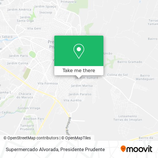 Mapa Supermercado Alvorada