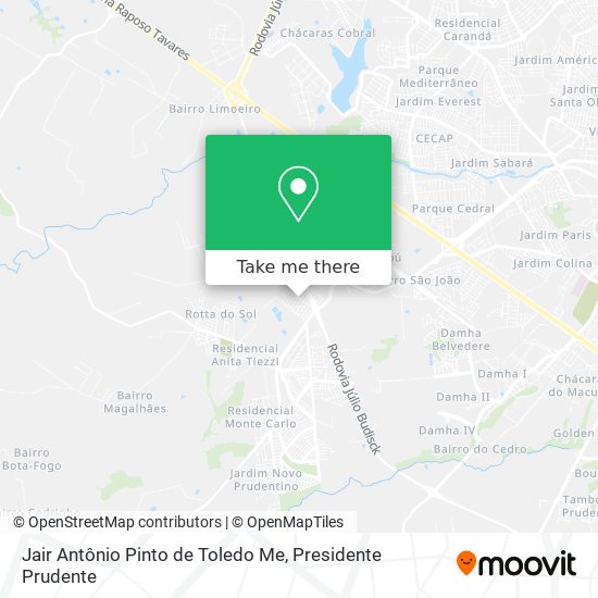 Jair Antônio Pinto de Toledo Me map