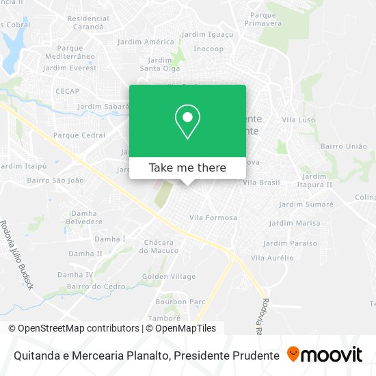 Quitanda e Mercearia Planalto map