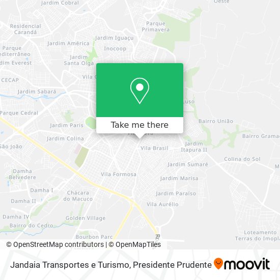 Jandaia Transportes e Turismo map