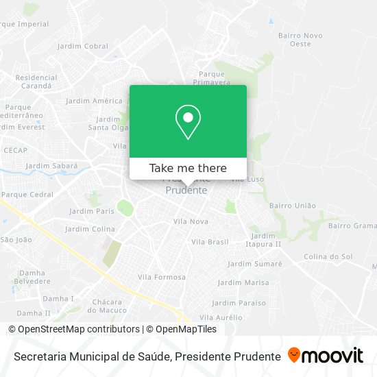 Secretaria Municipal de Saúde map