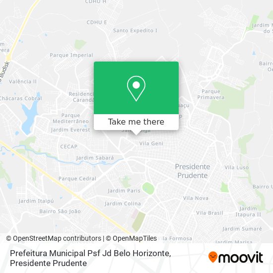 Prefeitura Municipal Psf Jd Belo Horizonte map