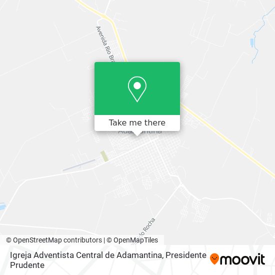Igreja Adventista Central de Adamantina map