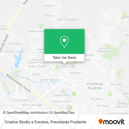 Criative Studio e Eventos map