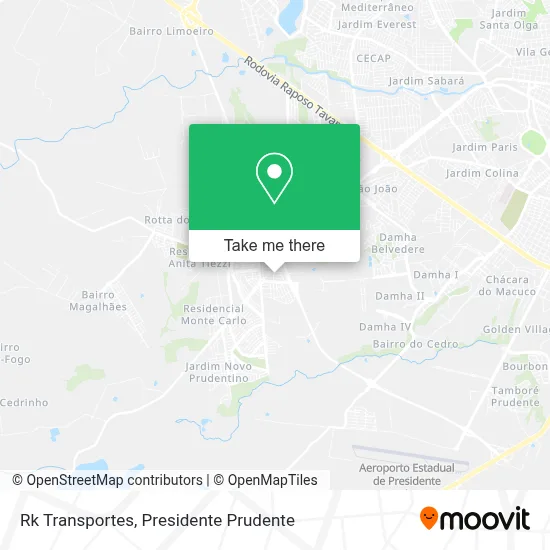 Rk Transportes map