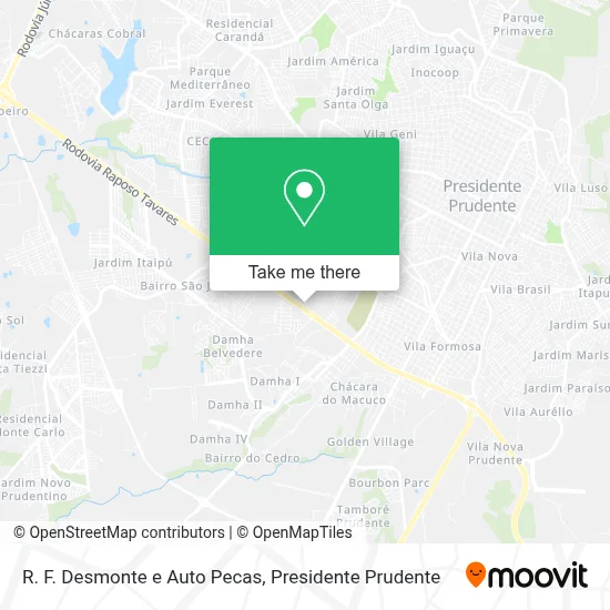 R. F. Desmonte e Auto Pecas map