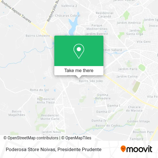 Poderosa Store Noivas map
