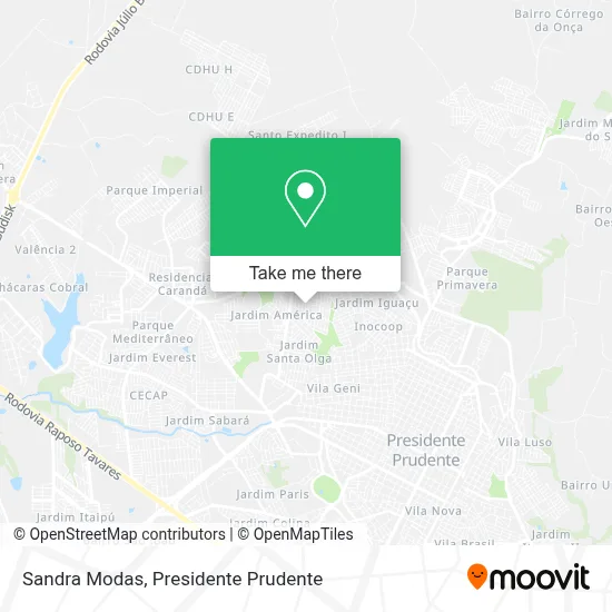 Sandra Modas map