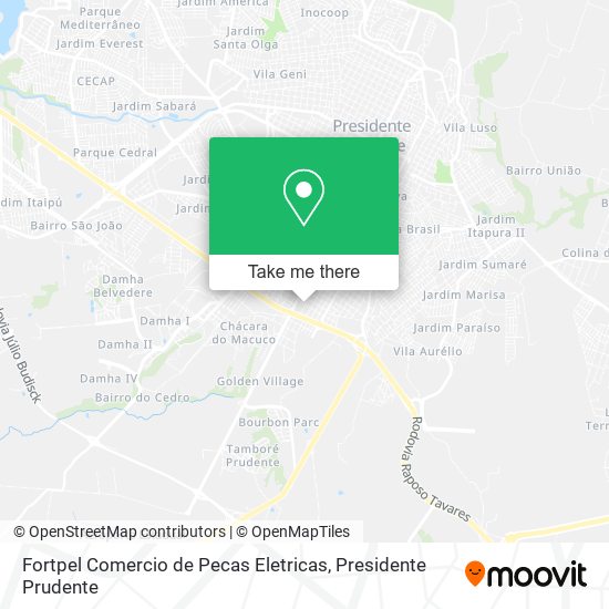 Fortpel Comercio de Pecas Eletricas map