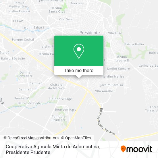 Cooperativa Agrícola Mista de Adamantina map