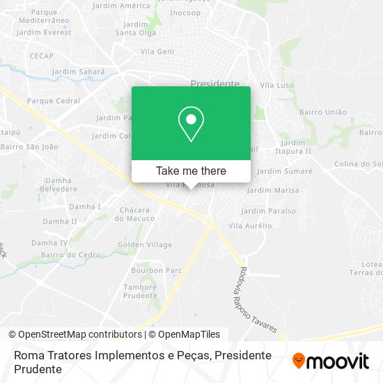 Roma Tratores Implementos e Peças map