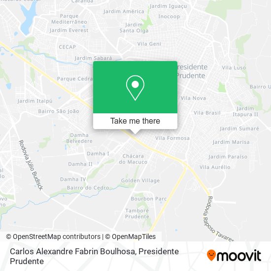 Carlos Alexandre Fabrin Boulhosa map