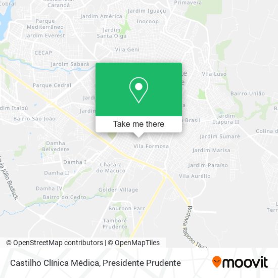 Castilho Clínica Médica map