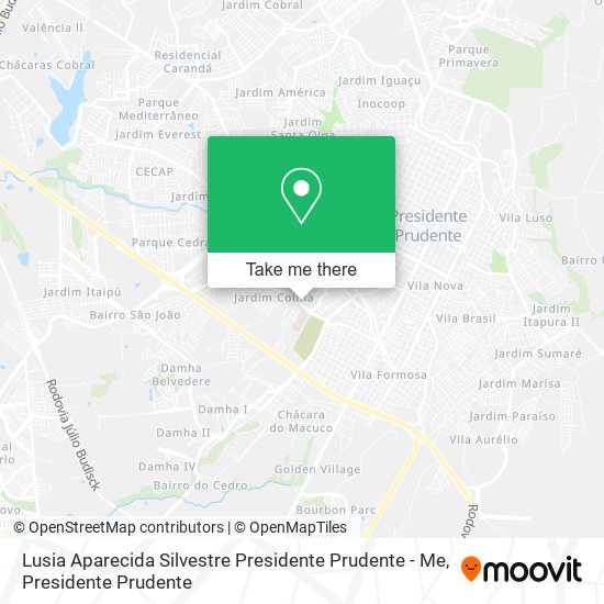 Lusia Aparecida Silvestre Presidente Prudente - Me map