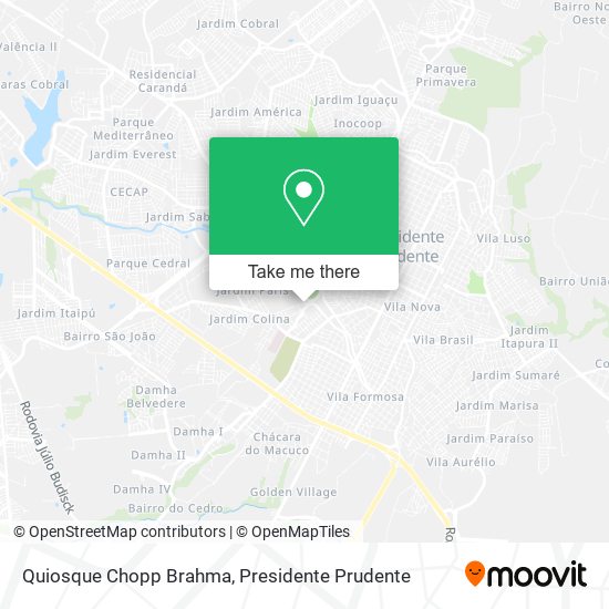 Quiosque Chopp Brahma map