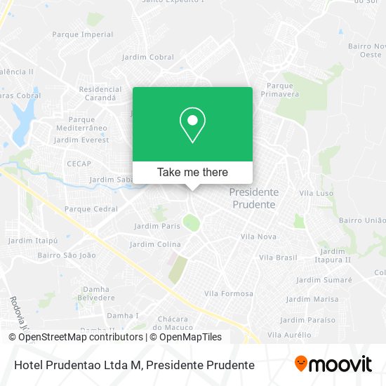 Hotel Prudentao Ltda M map