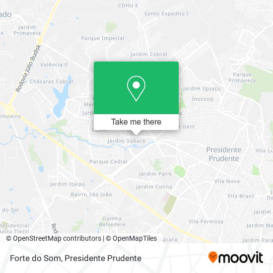 Forte do Som map