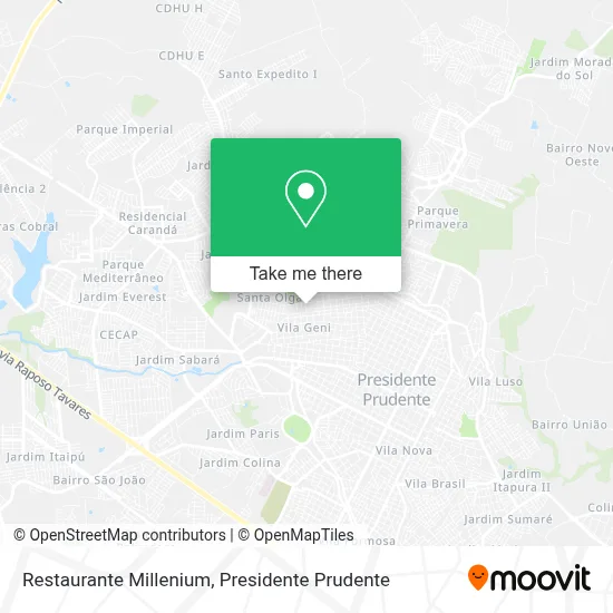Restaurante Millenium map