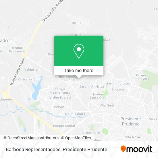 Barbosa Representacoes map