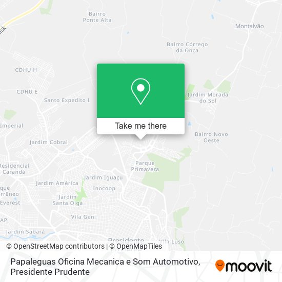 Papaleguas Oficina Mecanica e Som Automotivo map