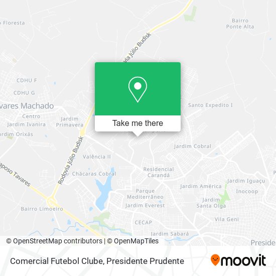 Comercial Futebol Clube map