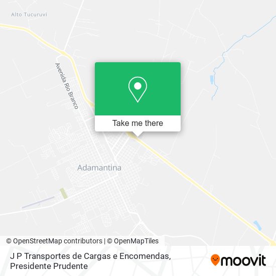 J P Transportes de Cargas e Encomendas map