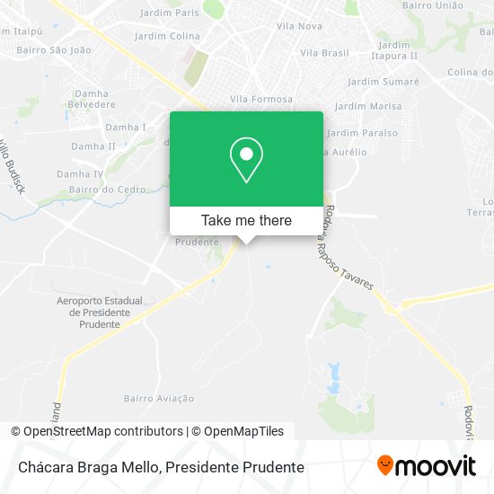 Chácara Braga Mello map