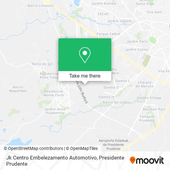 Jk Centro Embelezamento Automotivo map