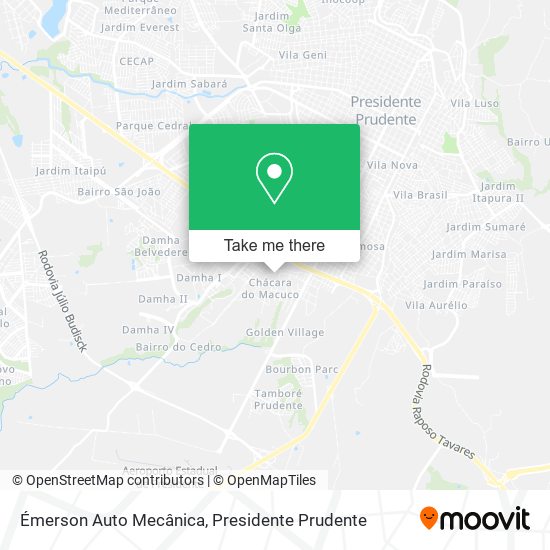 Émerson Auto Mecânica map
