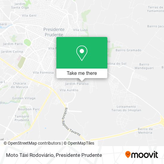 Moto Táxi Rodoviário map