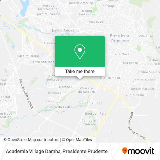 Mapa Academia Village Damha